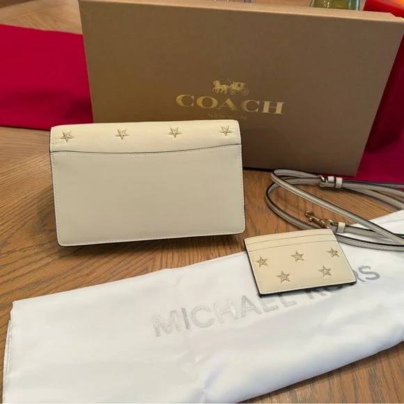 COACH NWT LEATHER Clutch
Crossover Bag with Card Case
Comes with Box - Picture 11 of 13